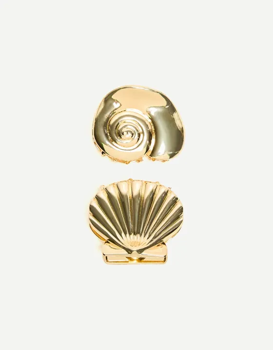 Набор из 2 заколок для волос «Ракушки» — Signature Edition