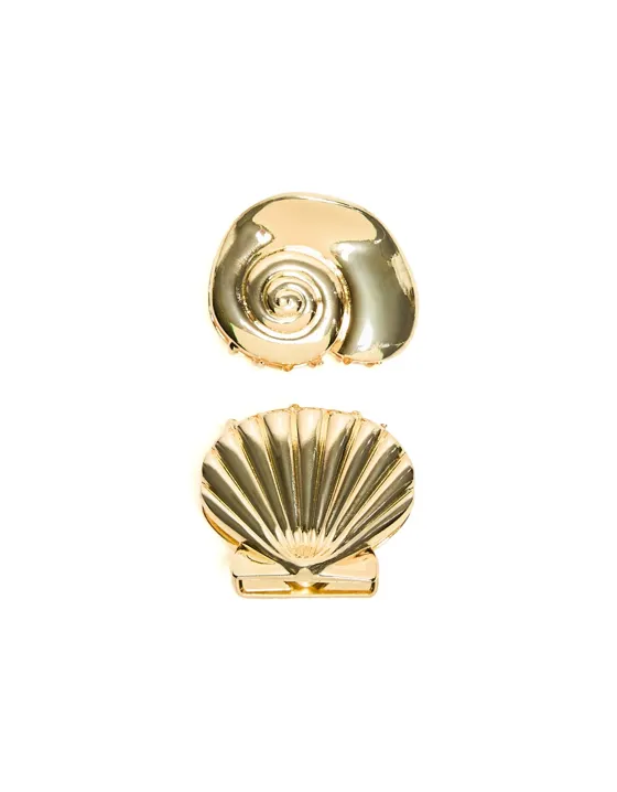 Набор из 2 заколок для волос «Ракушки» — Signature Edition