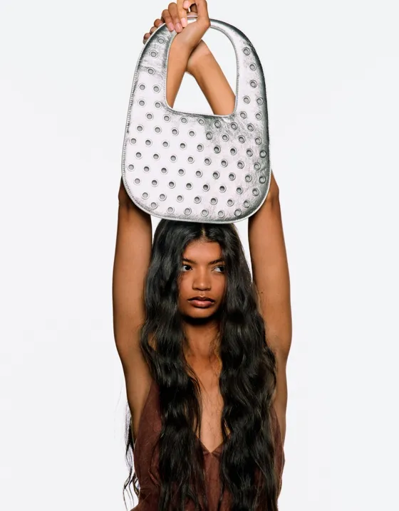 Мини-сумка с люверсами