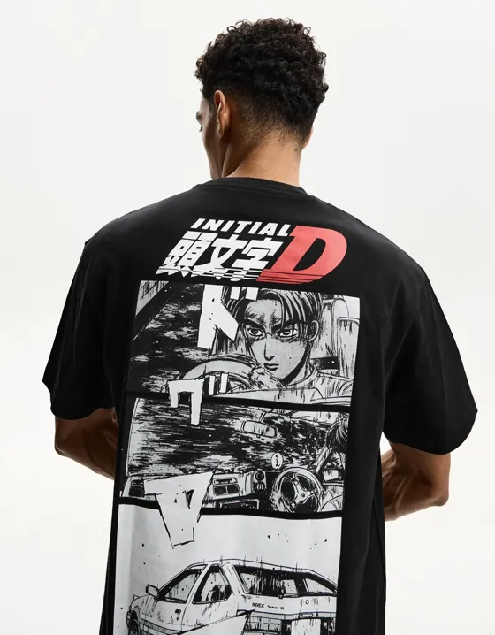 Футболка с принтом Initial D