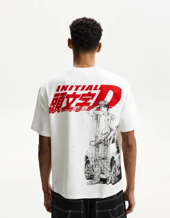 Футболка с принтом Initial D