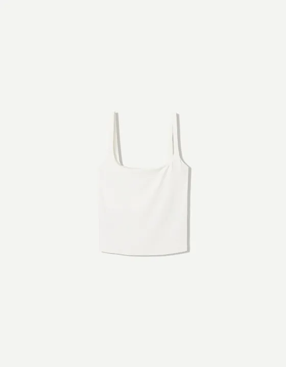 Топ на тонких бретельках bershka