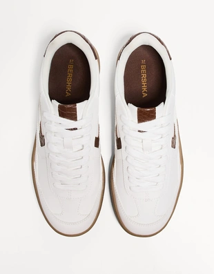 Купить Bershka Кроссовки в стиле ретро с анималистическим принтом