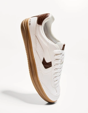 Кроссовки в стиле ретро с анималистическим принтом- Заказать в России