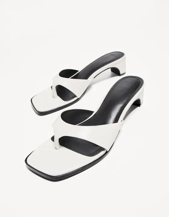 Туфли без задников на каблуке