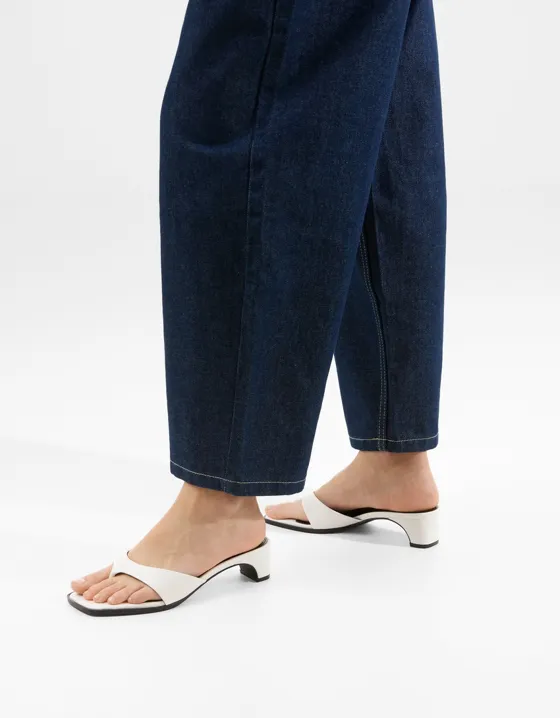 Туфли без задников на каблуке