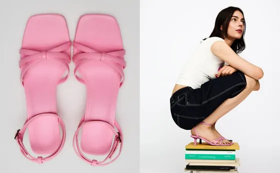 Босоножки на каблуке с ремешками