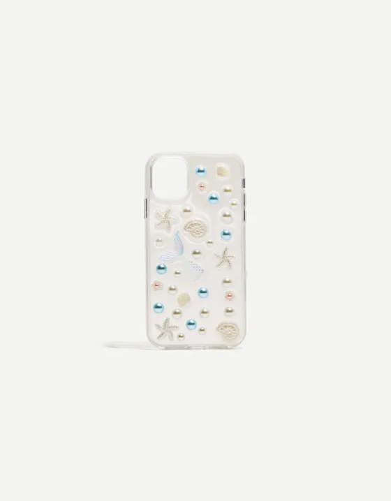Чехол для iPhone с деталями в виде ракушек