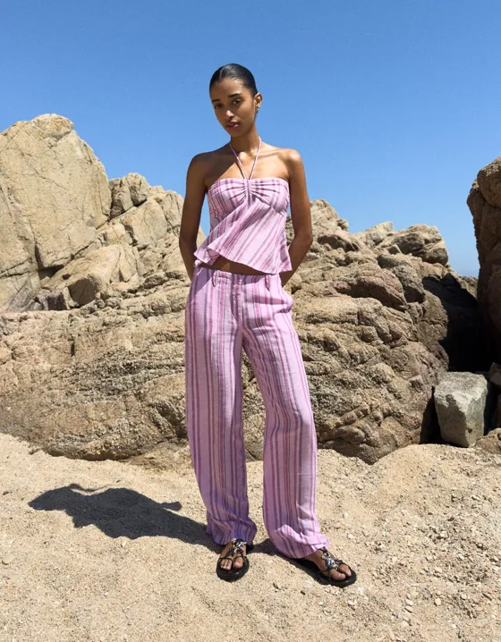 Брюки в полоску