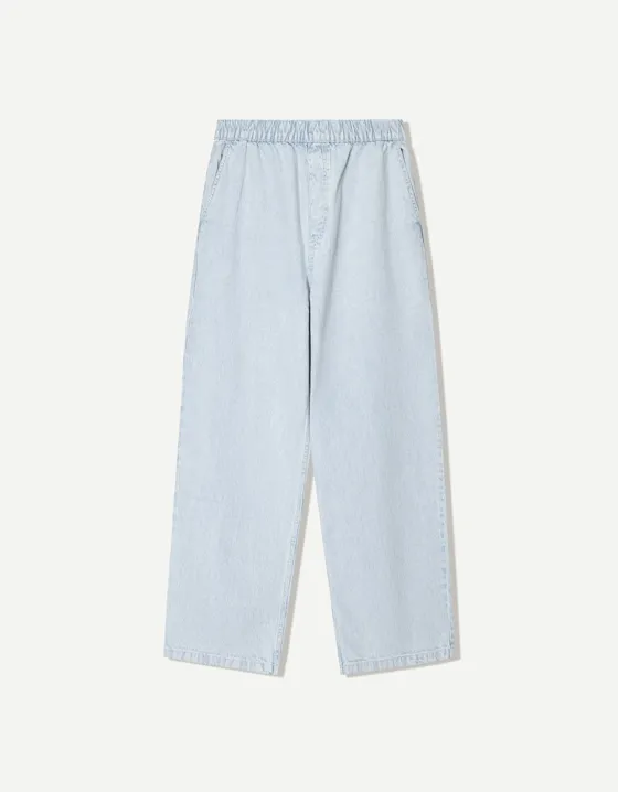 Джинсы-джоггеры свободного кроя