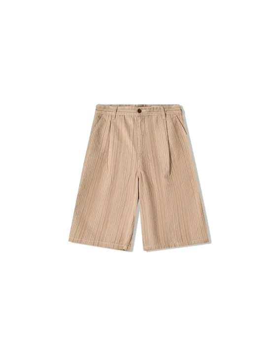 Джинсовые шорты в полоску