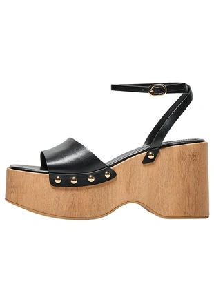 Босоножки на высокой танкетке и платформе- Заказать в России