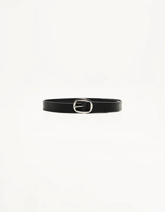 Тонкий ремень из искусственной кожи