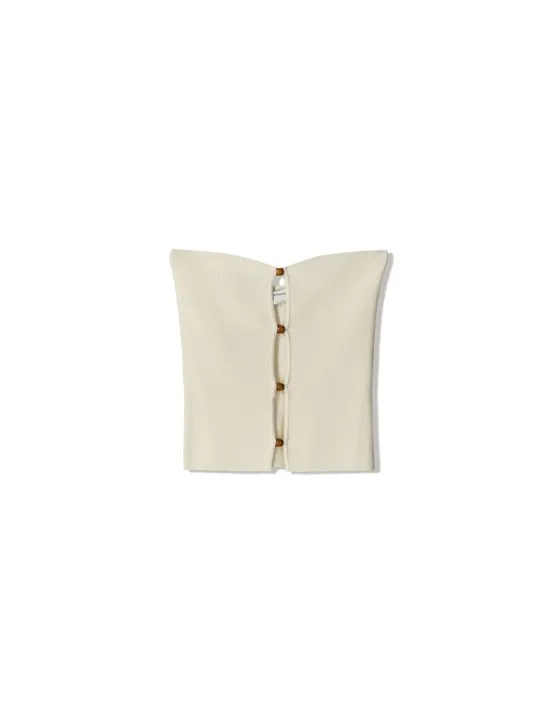 Топ бандо с вырезами