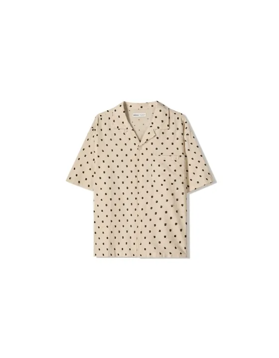 Рубашка с короткими рукавами и вышивкой