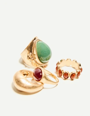 Набор из 4 колец- Заказать в России