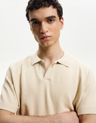 Поло из рельефной ткани- Заказать в России