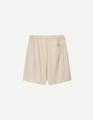 Шорты-джоггеры свободного кроя из смесового льна- Заказать в России