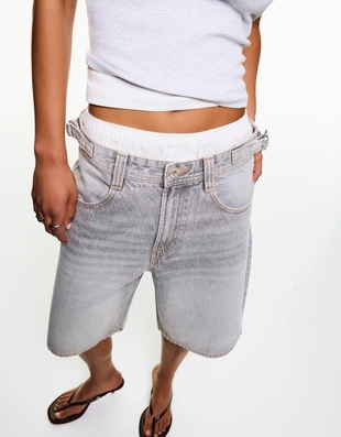 Джинсовые шорты объемного кроя- Заказать в России