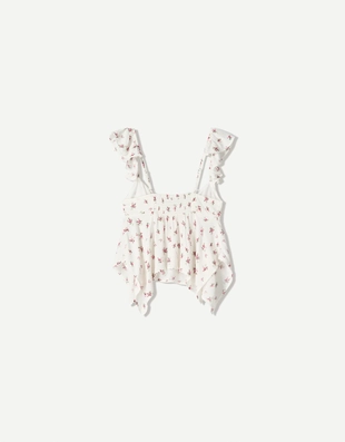 Блуза из рельефной ткани с принтом- Заказать в России