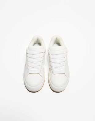 WHITE|1446/560 - Bershka Скейт-кроссовки