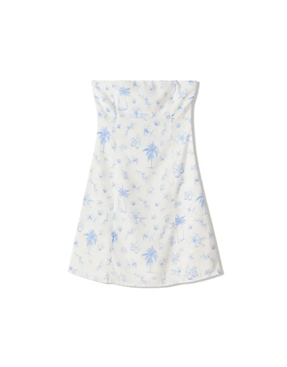 Платье мини с открытыми плечами