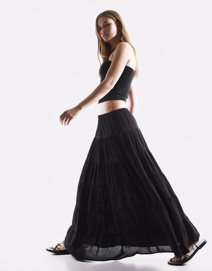 Юбка миди в стиле рустик- Заказать в России