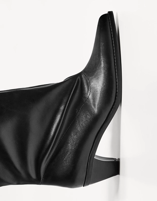 Широкие сапоги на высоком каблуке- Заказать в России