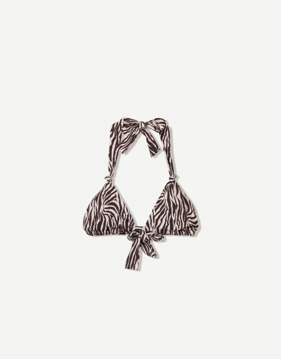 Топ бикини с анималистическим принтом