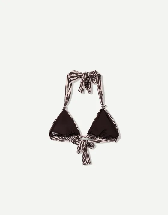 Топ бикини с анималистическим принтом