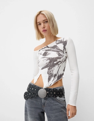 Ремень с заклепками- Заказать в России