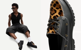 Топсайдеры с анималистическим принтом- Заказать в России