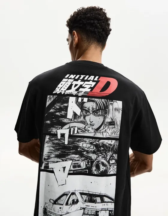 Футболка с принтом Initial D