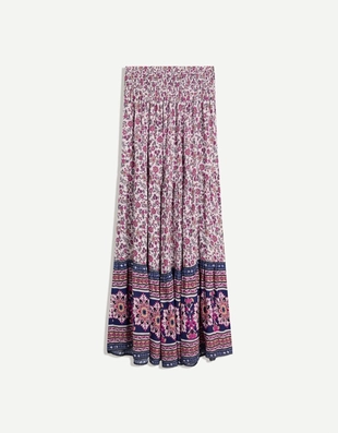 Юбка макси в стиле бохо с принтом- Заказать в России