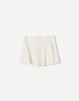 Короткая юбка с текстурным узором- Заказать в России